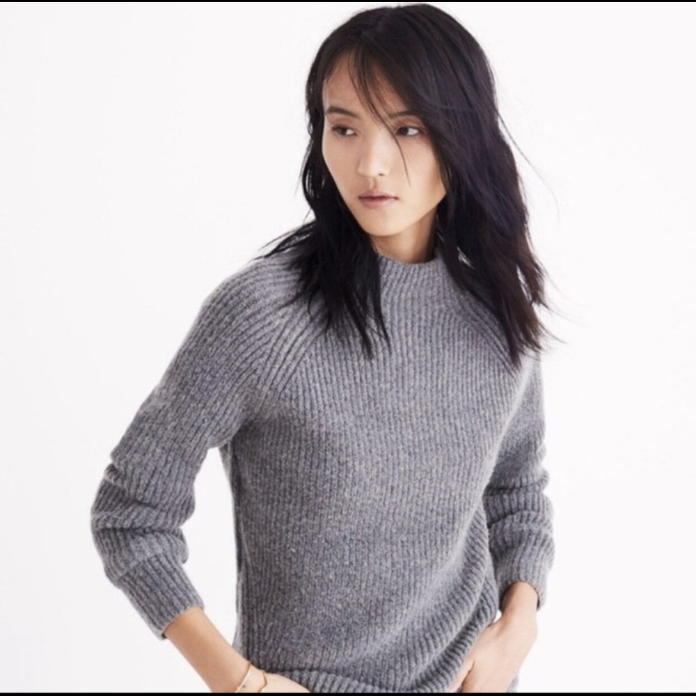 Madewell Northfield Mockneck Sweater sz XXS